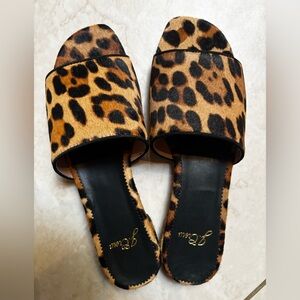 J. Crew Leopard Print Sandals
